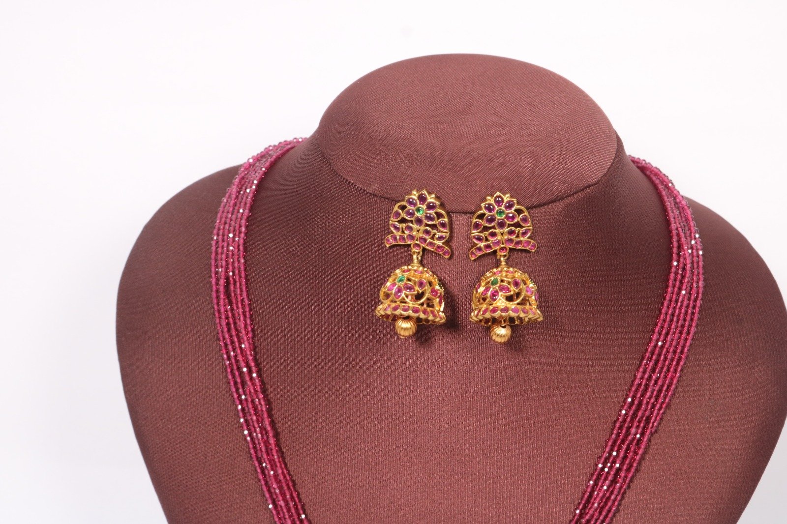 Cristal Mala 6 Layer with stone